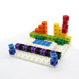 Maxbell 100pcs 10 Colors Multilink Linking Counting Cubes Snap Blocks Education Math