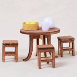 Maxbell 1/24 DIY Miniature Dollhouse Kits Teahouse with Furniture LED Light Accessry