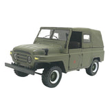Maxbell 1/24 Alloy Jeep Truck Car Model Toy Gift with Sound and Light Army Green