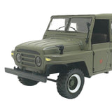 Maxbell 1/24 Alloy Jeep Truck Car Model Toy Gift with Sound and Light Army Green