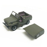 Maxbell 1/24 Alloy Jeep Truck Car Model Toy Gift with Sound and Light Army Green
