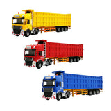 Maxbell Transporter Semi-trailer Model 1:50 Toy Kids Children Birthday Gifts Blue