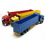 Maxbell Transporter Semi-trailer Model 1:50 Toy Kids Children Birthday Gifts Blue