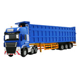 Maxbell Transporter Semi-trailer Model 1:50 Toy Kids Children Birthday Gifts Blue