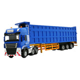 Maxbell Transporter Semi-trailer Model 1:50 Toy Kids Children Birthday Gifts Blue