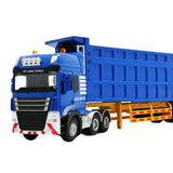 Maxbell Transporter Semi-trailer Model 1:50 Toy Kids Children Birthday Gifts Blue