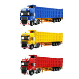 Maxbell Transporter Semi-trailer Model 1:50 Toy Kids Children Birthday Gifts Blue