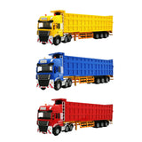 Maxbell Transporter Semi-trailer Model 1:50 Toy Kids Children Birthday Gifts Blue