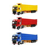 Maxbell Transporter Semi-trailer Model 1:50 Toy Kids Children Birthday Gifts Blue