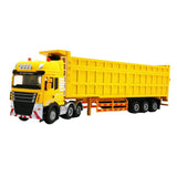 Maxbell Transporter Semi-trailer Model 1:50 Toy Kids Children Birthday Gifts Yellow