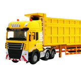 Maxbell Transporter Semi-trailer Model 1:50 Toy Kids Children Birthday Gifts Yellow