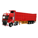 Maxbell Transporter Semi-trailer Model 1:50 Toy Kids Children Birthday Gifts Red