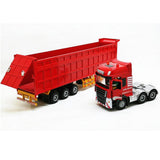 Maxbell Transporter Semi-trailer Model 1:50 Toy Kids Children Birthday Gifts Red