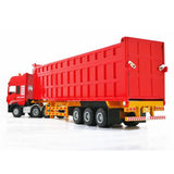 Maxbell Transporter Semi-trailer Model 1:50 Toy Kids Children Birthday Gifts Red
