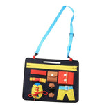 Maxbell Kids Learn to Dress Board Lace Snap Button Tie Zip Buckle Basic Life Skills