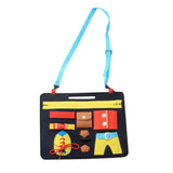 Maxbell Kids Learn to Dress Board Lace Snap Button Tie Zip Buckle Basic Life Skills