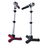 Maxbell 1/12 Dollhouse Mini Plastix Microphone with Stand Models Toy Decoration