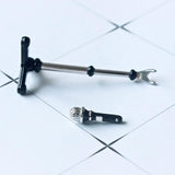Maxbell 1/12 Dollhouse Mini Plastix Microphone with Stand Models Toy Decoration