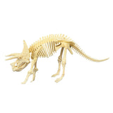 Maxbell Novelty Dinosaur Skeleton Figure DIY Jigsaw Puzzles Kit Toy Triceratops