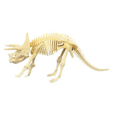 Maxbell Novelty Dinosaur Skeleton Figure DIY Jigsaw Puzzles Kit Toy Triceratops