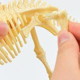 Maxbell Novelty Dinosaur Skeleton Figure DIY Jigsaw Puzzles Kit Toy Triceratops