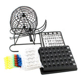 Maxbell Bingo Game Rotary Cage Board Family Game for Fun Toy Kit 75Pieces Balls