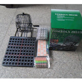 Maxbell Bingo Game Rotary Cage Board Family Game for Fun Toy Kit 75Pieces Balls