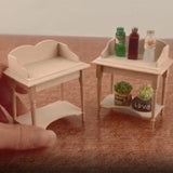 Maxbell 1/12 Dollhouse Miniature Storage Rack Shelf for Living Room Kitchen Accs