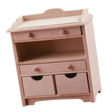 Maxbell 1/12 Dollhouse Miniature Furniture Living Room Storage Cabinet Set