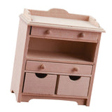 Maxbell 1/12 Dollhouse Miniature Furniture Living Room Storage Cabinet Set