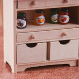 Maxbell 1/12 Dollhouse Miniature Furniture Living Room Storage Cabinet Set