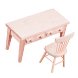 Maxbell 1: 12 Doll House Mini Table And Chair Set Furniture Room Scenes Ornaments