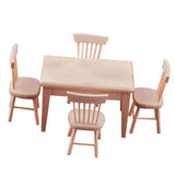 Maxbell 1: 12 Doll House Mini Table And Chair Set Furniture Life Scene Ornaments