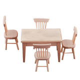 Maxbell 1: 12 Doll House Mini Table And Chair Set Furniture Life Scene Ornaments