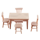 Maxbell 1: 12 Doll House Mini Table And Chair Set Furniture Life Scene Ornaments