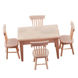 Maxbell 1: 12 Doll House Mini Table And Chair Set Furniture Life Scene Ornaments