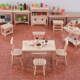 Maxbell 1: 12 Doll House Mini Table And Chair Set Furniture Life Scene Ornaments