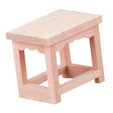 Maxbell 1:12 Scale Wooden Stool Dollhouse Miniatures Furniture Shelf Rack Wood