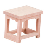 Maxbell 1:12 Scale Wooden Stool Dollhouse Miniatures Furniture Shelf Rack Wood