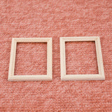 Maxbell 1:12 Solid Wood Picture Photo Frame Rectangular Dollhouse Miniatures Decor