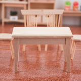 Maxbell 1:12 Mini Wooden Desk Dollhouse Miniatures Furniture Model Accessories