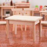 Maxbell 1:12 Mini Wooden Desk Dollhouse Miniatures Furniture Model Accessories