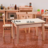 Maxbell 1:12 Mini Wooden Desk Dollhouse Miniatures Furniture Model Accessories