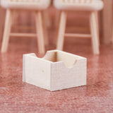 Maxbell 1/12 Scale Storage Box Dollhouse Miniatures Furniture Basket Model Decor