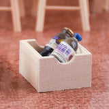 Maxbell 1/12 Scale Storage Box Dollhouse Miniatures Furniture Basket Model Decor