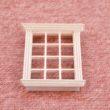 Maxbell 1:12 Raw Wood Window Frame Dollhouse Miniatures DIY Decoration Accessories