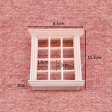 Maxbell 1:12 Raw Wood Window Frame Dollhouse Miniatures DIY Decoration Accessories