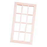 Maxbell 1pc 1/12 Wooden Window 12 Spaces Dollhouse Miniatures Furniture Decoration