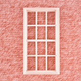 Maxbell 1pc 1/12 Wooden Window 12 Spaces Dollhouse Miniatures Furniture Decoration