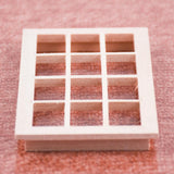 Maxbell 1pc 1/12 Wooden Window 12 Spaces Dollhouse Miniatures Furniture Decoration